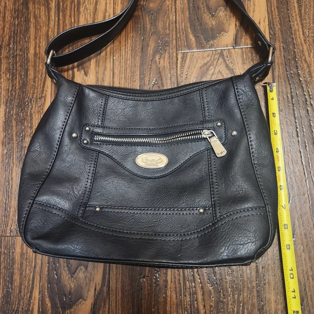 BOC NEW Black Crossbody Zipper Bag